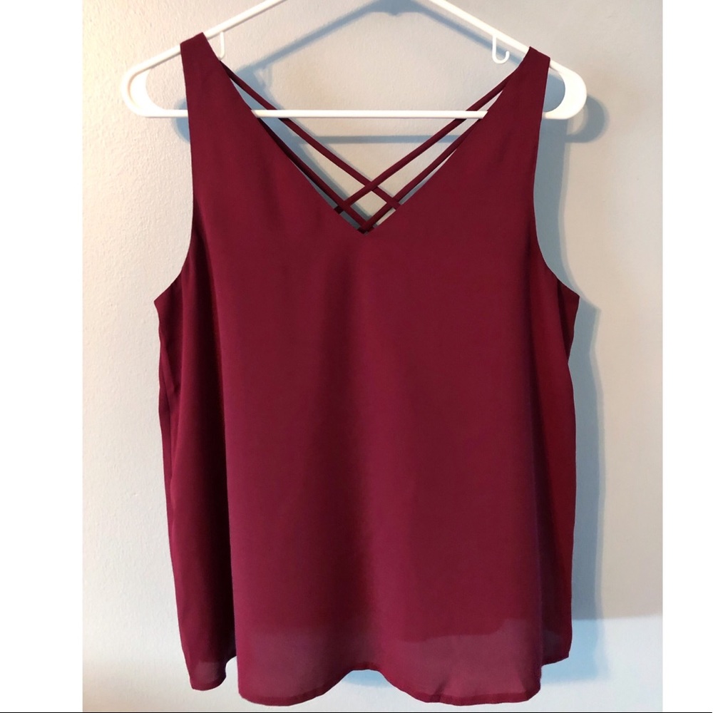 Express sleeveless flowy top, brand new